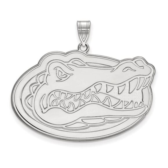 10k White Gold U of Florida XL Pendant